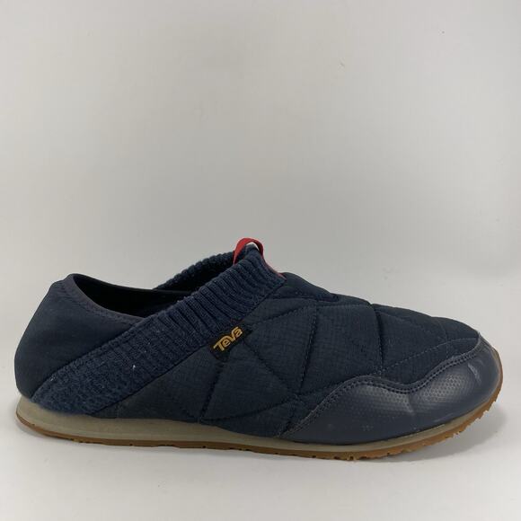 Teva ReEmber Slip On Quilted Moc Mens Size 11 Navy Blue Comfort Shoes Slip On - Picture 1 of 9